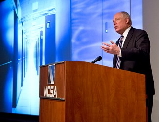 Illinois Governor Pat Quinn speaks about the impact of Blue Waters on Illinois.