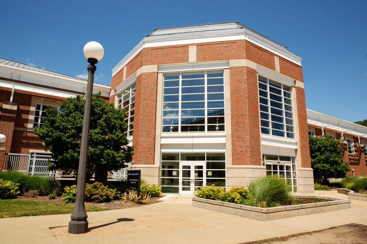 exterior of CRCE on sunny day
